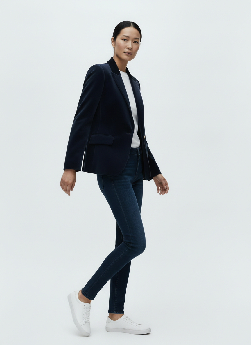 Velvet Blazer Tailored Fit for Women | Vivienne
