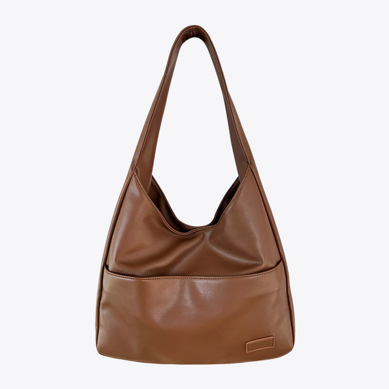 Classic Faux Leather Shoulder Bag Stylish Design for Women | Veriane Brown One-Size