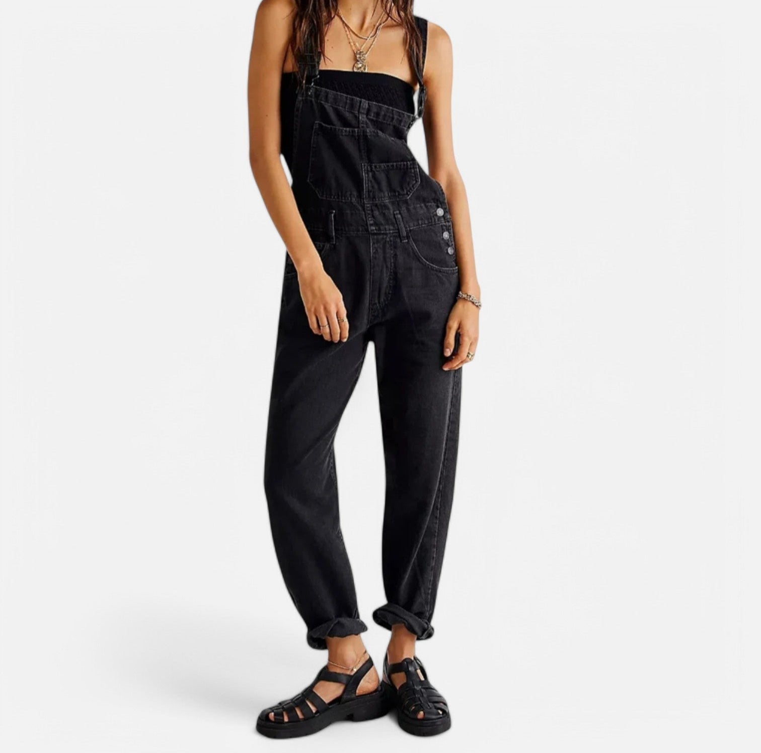 Vinta | Vintage Denim Jumpsuit Black