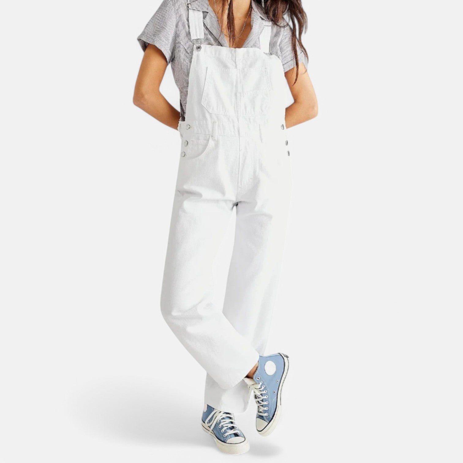 Vinta | Vintage Denim Jumpsuit White