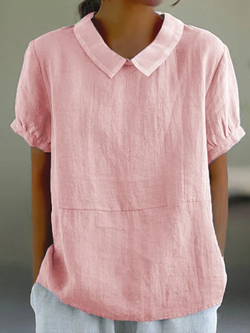 Lightweight Relaxed Fit Blouse for Women | Virel Pink