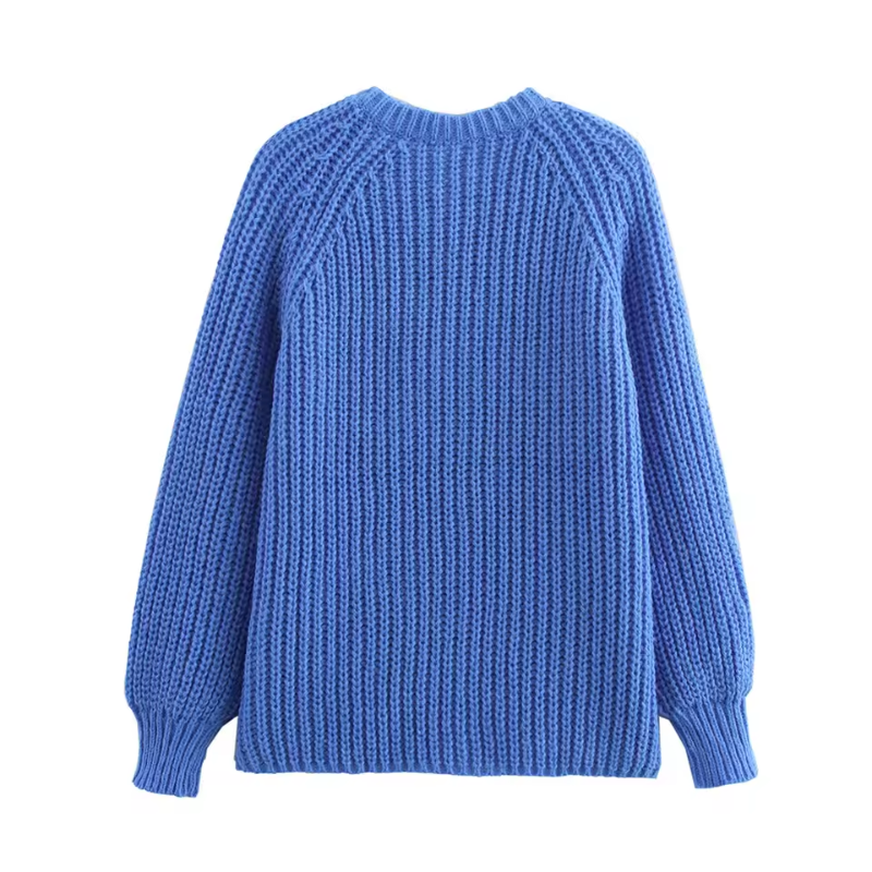 Vivica – Blue Knit Cardigan