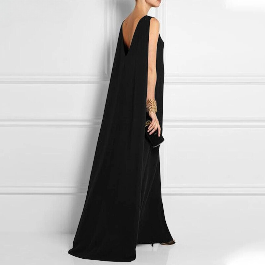 Women Sleeveless A-Line Evening Gown | Hazel