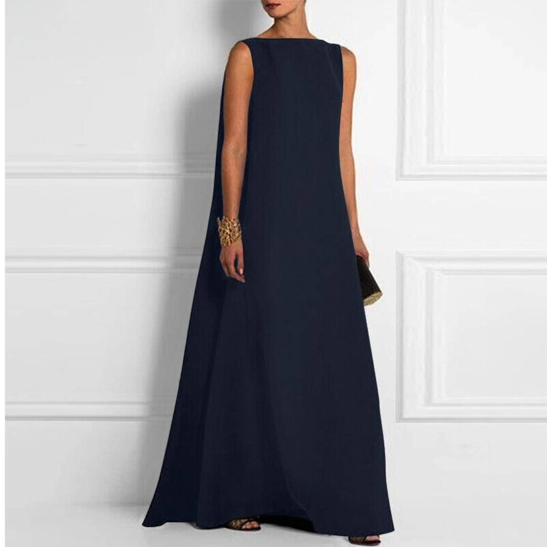 Women Sleeveless A-Line Evening Gown | Hazel