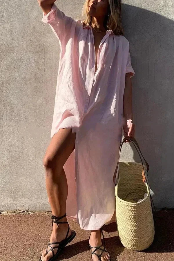 Women Timeless Spring Dress | Delilah Pink