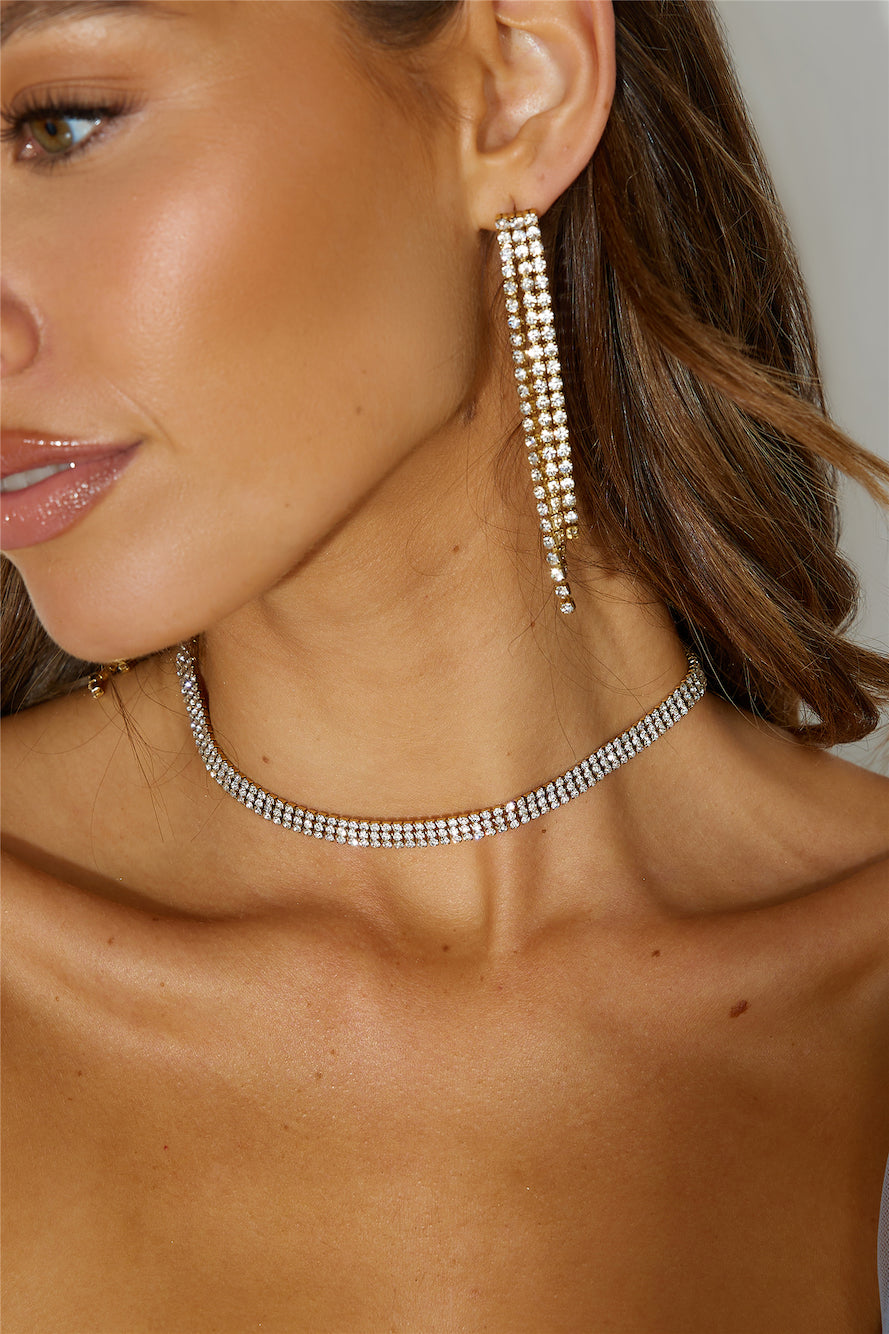 Long Crystal Drop Earrings for Women | Serena