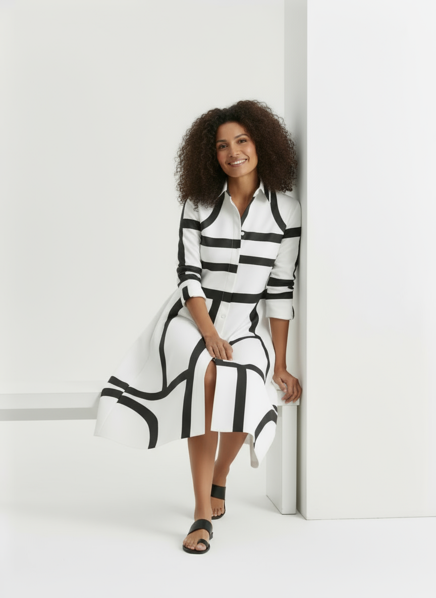 Women Geometric Print Dress | Gemma