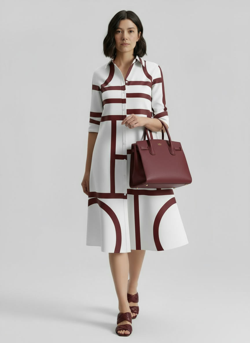 Women Geometric Print Dress | Gemma