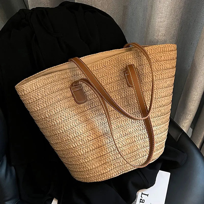 Woven Straw Beach Bag For Women | Lirena