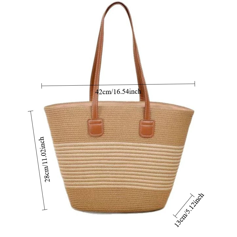 Woven Straw Beach Bag For Women | Lirena