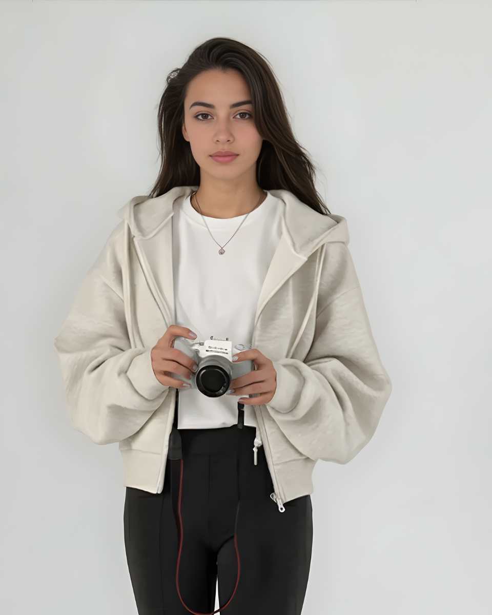 Zana | Cropped Zip Hoodie