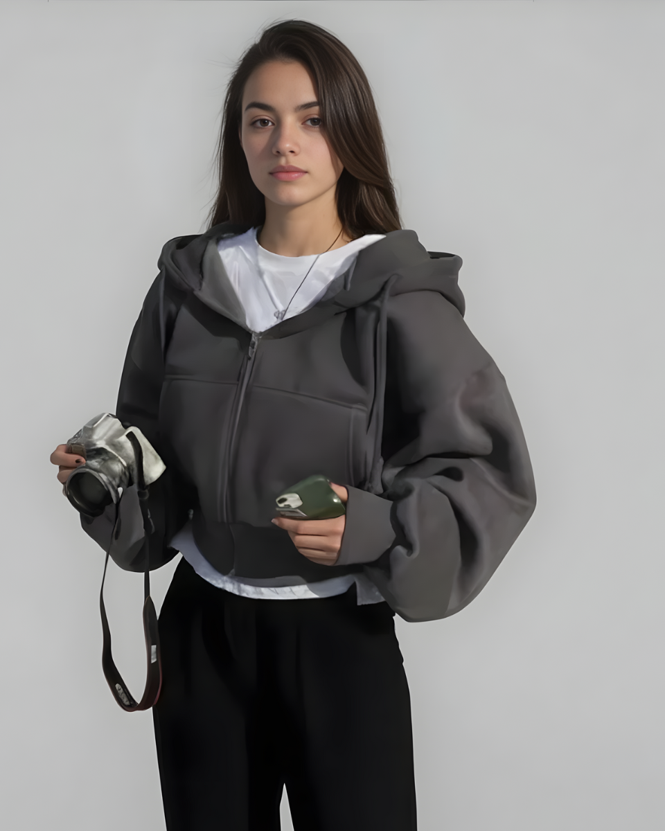 Zana | Cropped Zip Hoodie