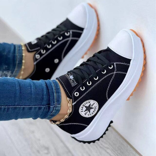 Zentri – Slip On Sneakers for Women Black