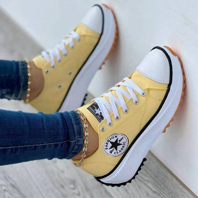 Zentri – Slip On Sneakers for Women Yellow