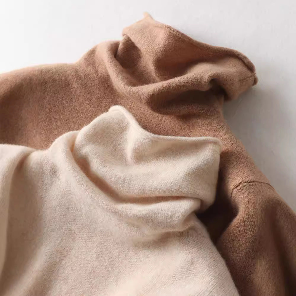 Cashmere Turtleneck Sweater Slim Fit for Women | Zylen