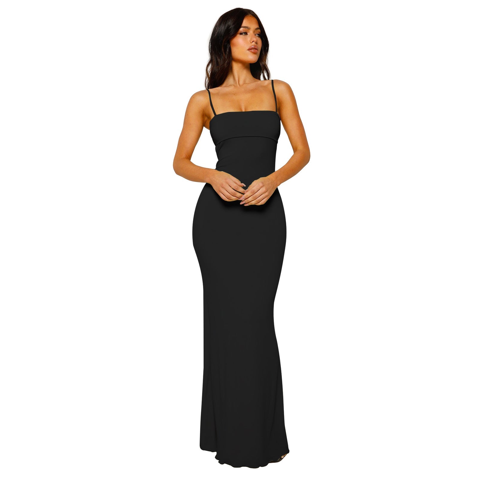 Zylia – Bodycon Maxi Dress Black