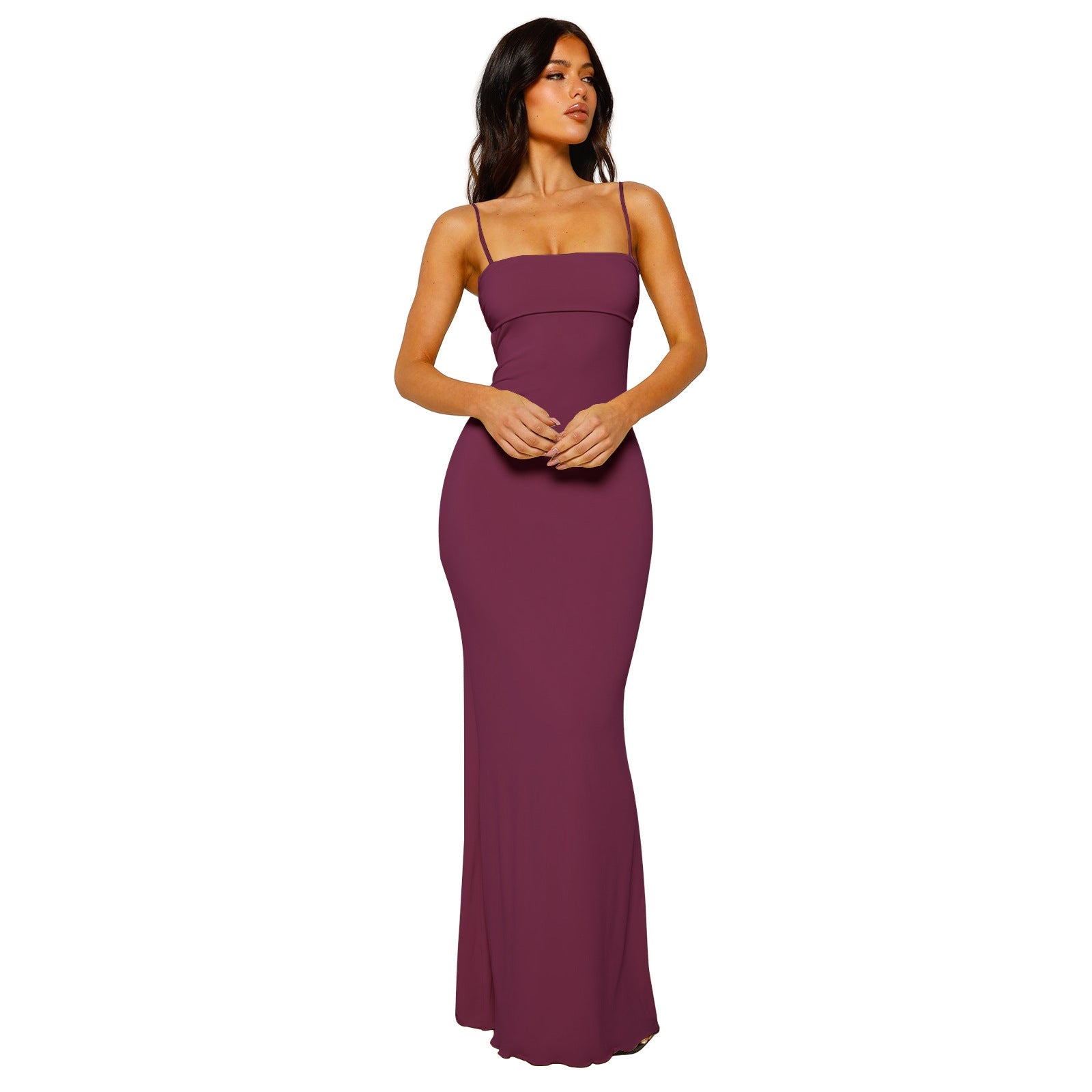 Zylia – Bodycon Maxi Dress Purple