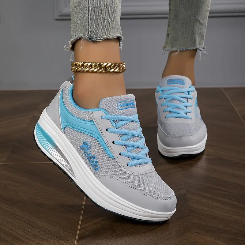 Air Cushion Sneakers for Women | Amish Blue Gray