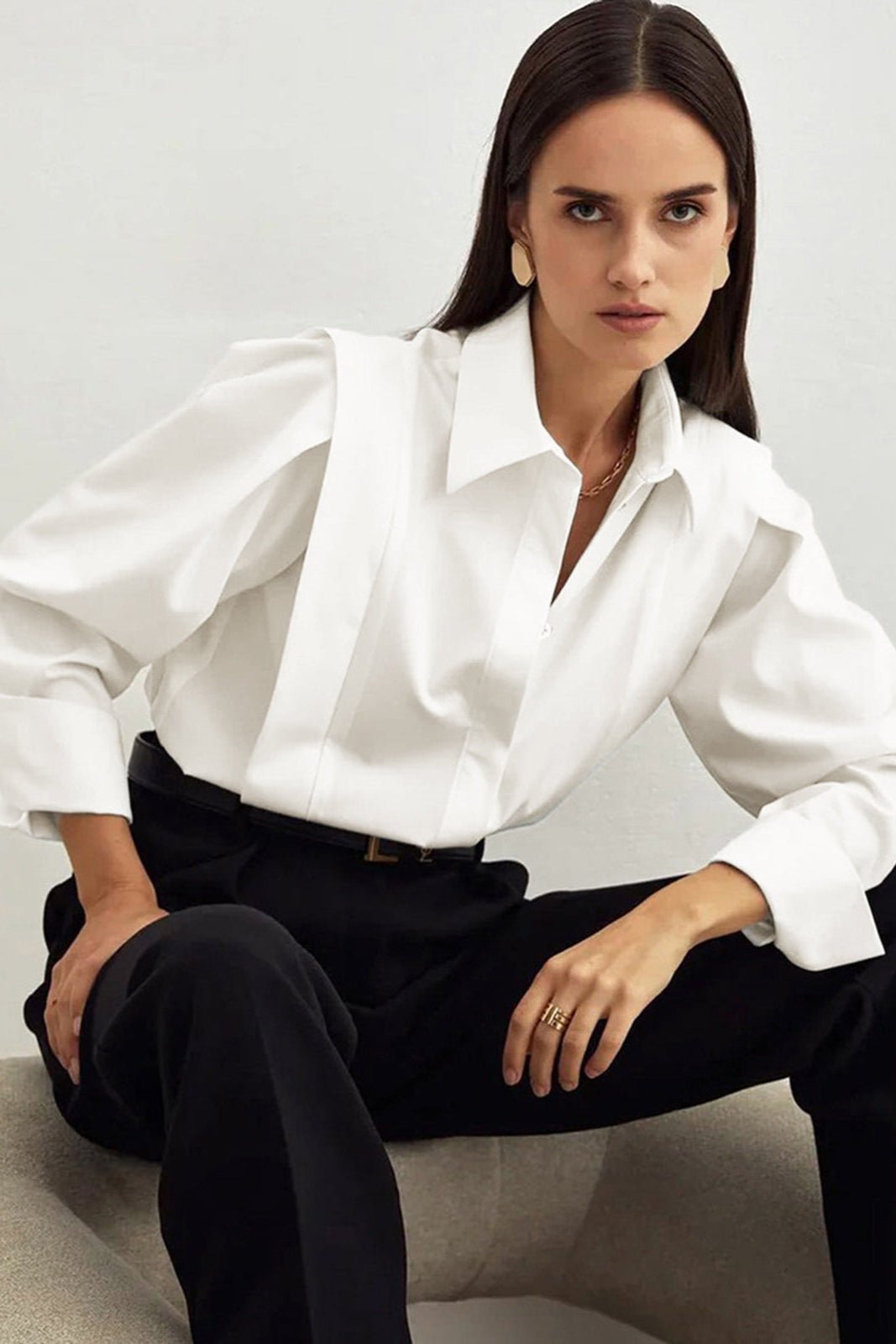 Button-Down Shirt Tailored Fit for Women | Elara