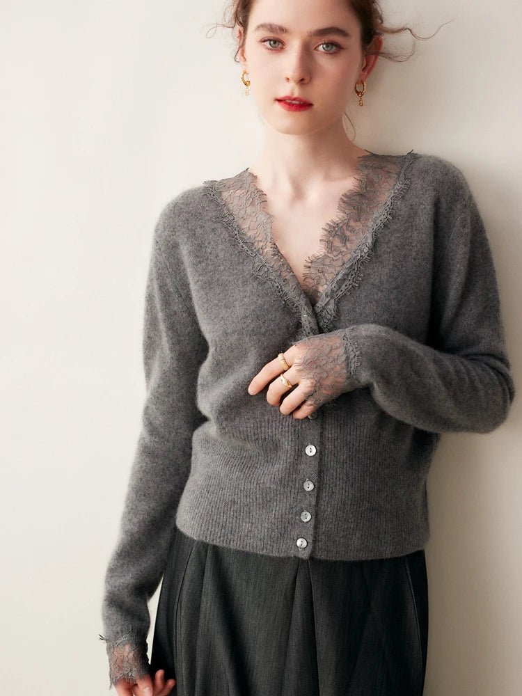 Cashmere Cardigan Elegant Fit for Women | Zylor Gray