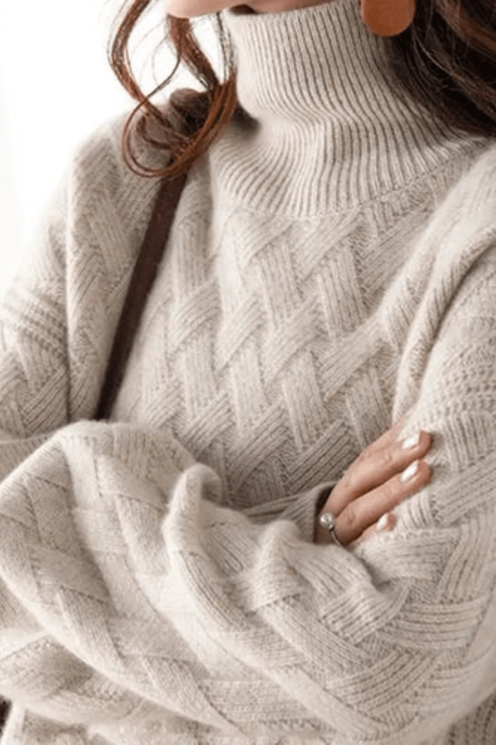 Knit Sweater Oversized Fit for Women | Marisse Camel
