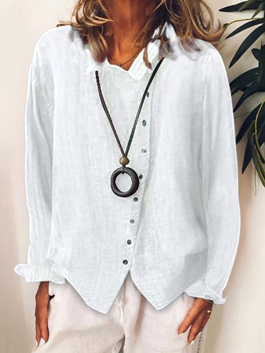 Casual Long Shirt for Women | Claire White