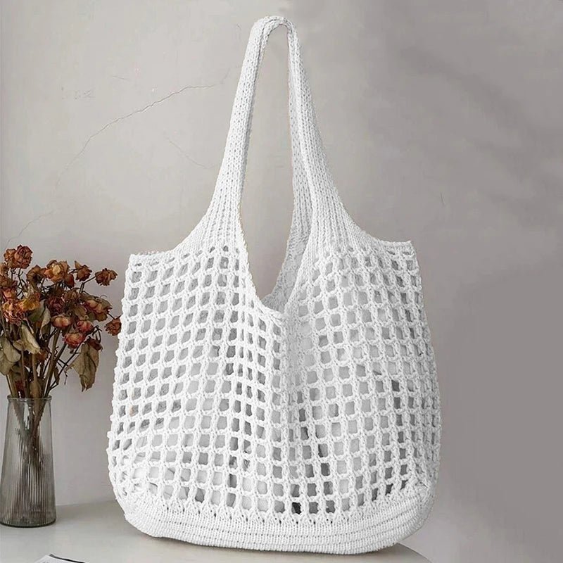 Crochet Tote Bag for Women | Ara White