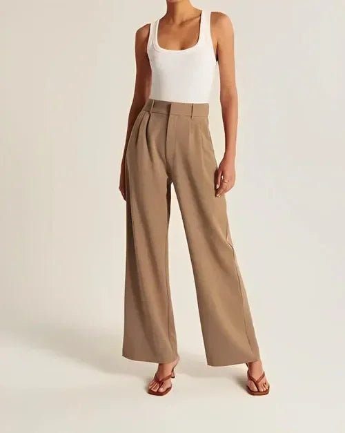 High Waisted Wide Leg Trousers for Women | Alvena