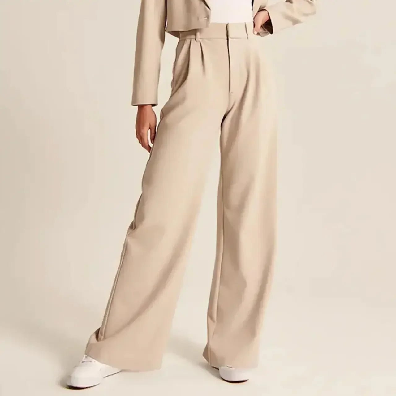 High Waisted Wide Leg Trousers for Women | Alvena