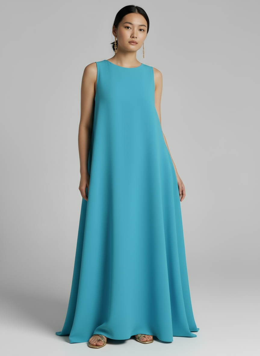 Women Sleeveless A-Line Evening Gown | Hazel
