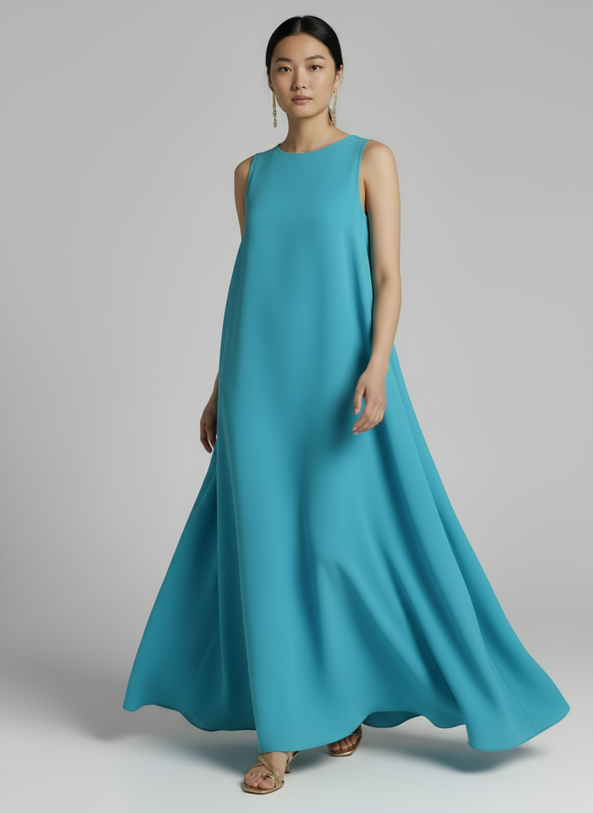 Women Sleeveless A-Line Evening Gown | Hazel