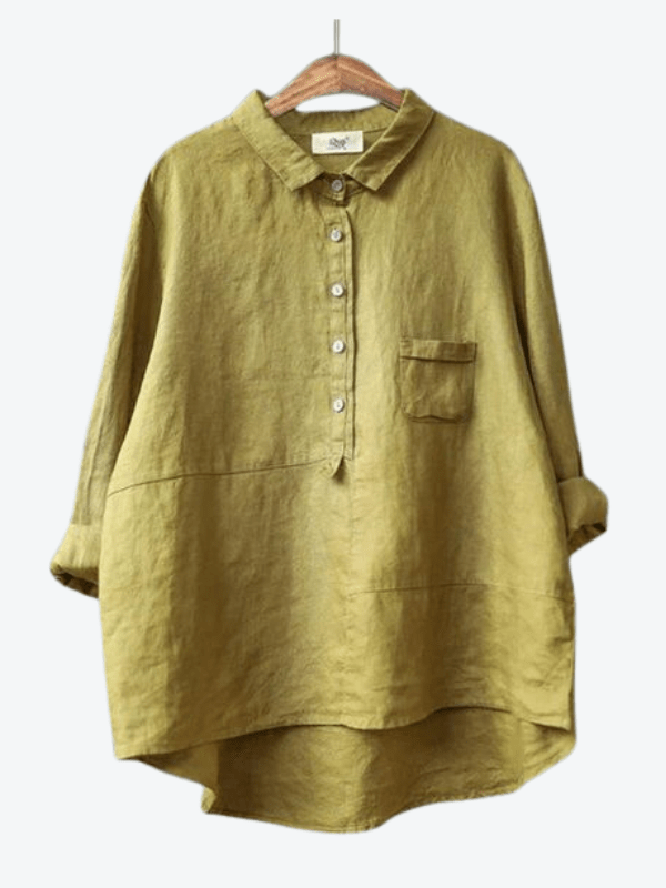 Linen Long Sleeve Shirt for Women | Rhea