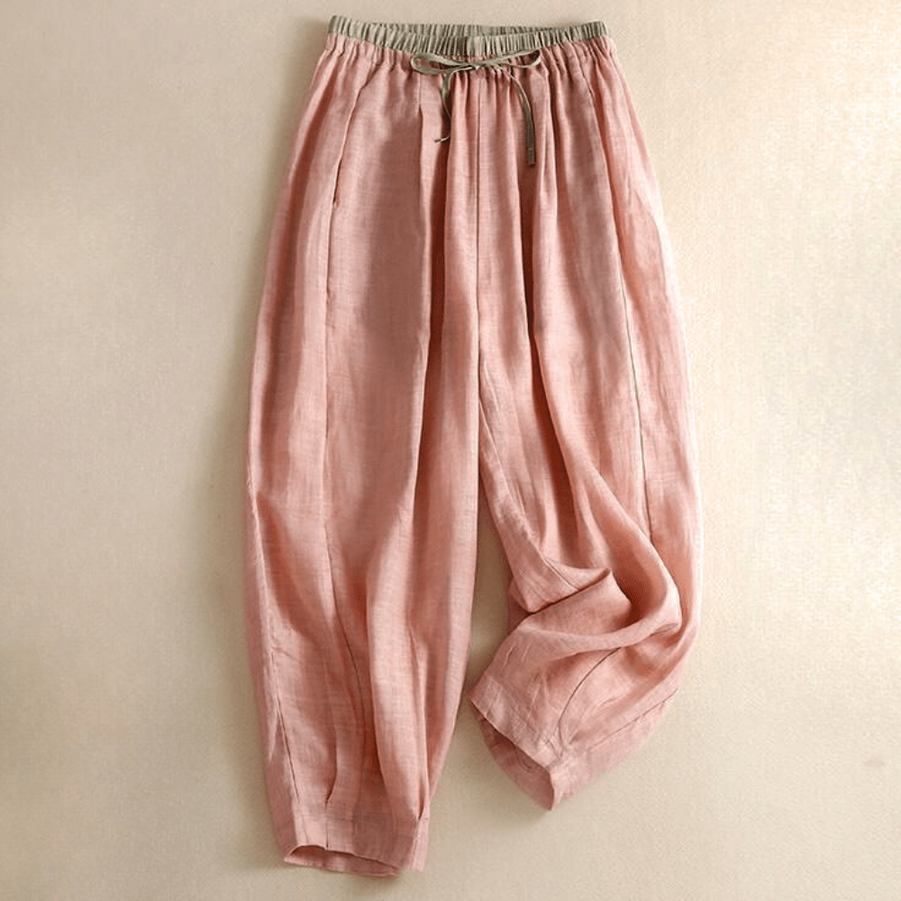 Linen Trousers for Women | Ella Pink