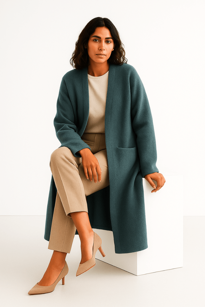 Long Cashmere Cardigan Stylish Layering for Women | Lunelle