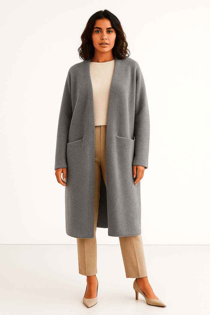 Long Cashmere Cardigan Stylish Layering for Women | Lunelle