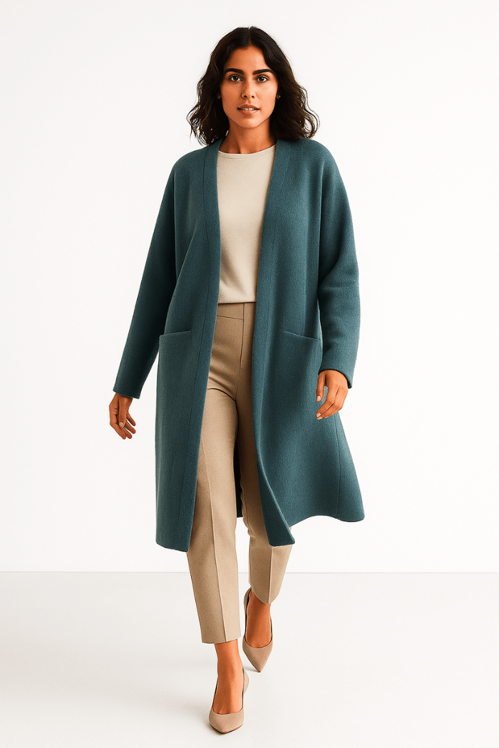 Long Cashmere Cardigan Stylish Layering for Women | Lunelle
