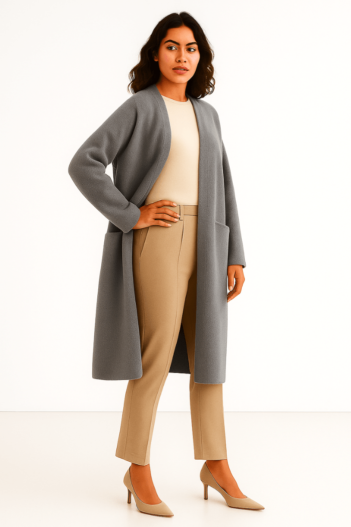 Long Cashmere Cardigan Stylish Layering for Women | Lunelle