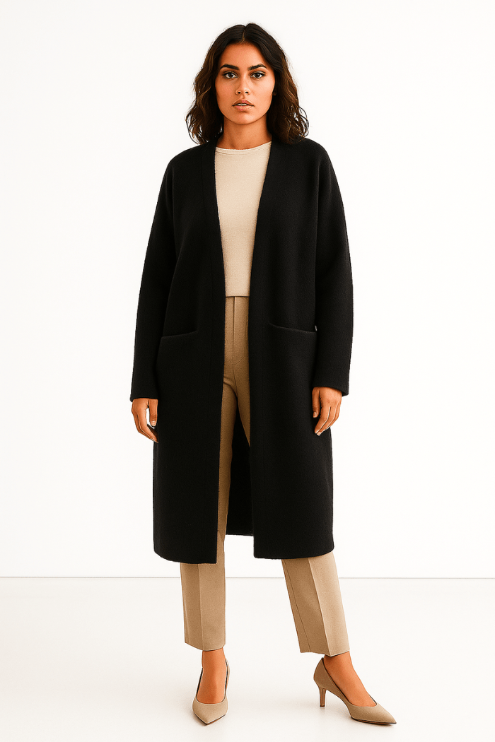 Long Cashmere Cardigan Stylish Layering for Women | Lunelle