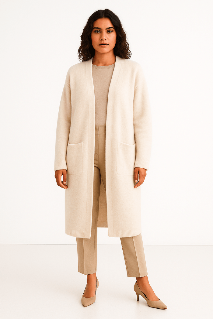 Long Cashmere Cardigan Stylish Layering for Women | Lunelle