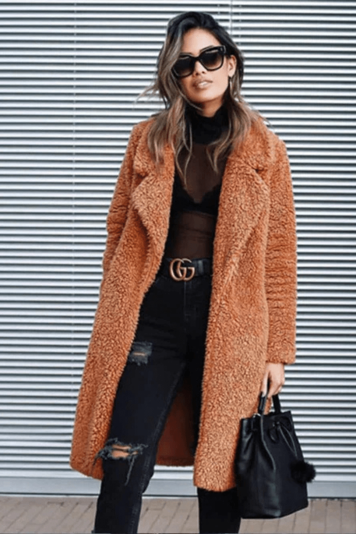 Long Fleece Teddy Coat Warmth for Women | Joly