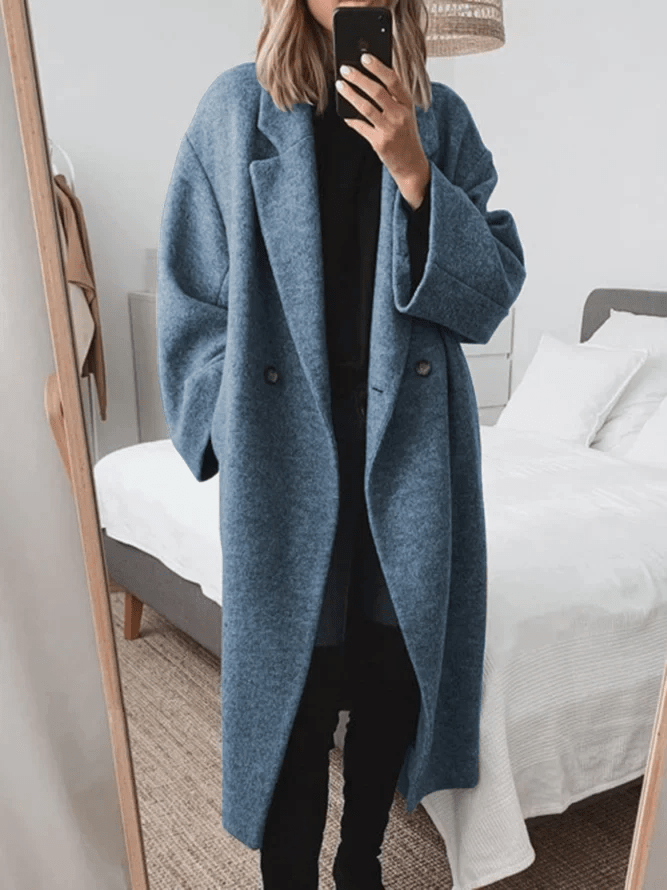 Longline Winter Coat Relaxed Fit for Women | Elowyn