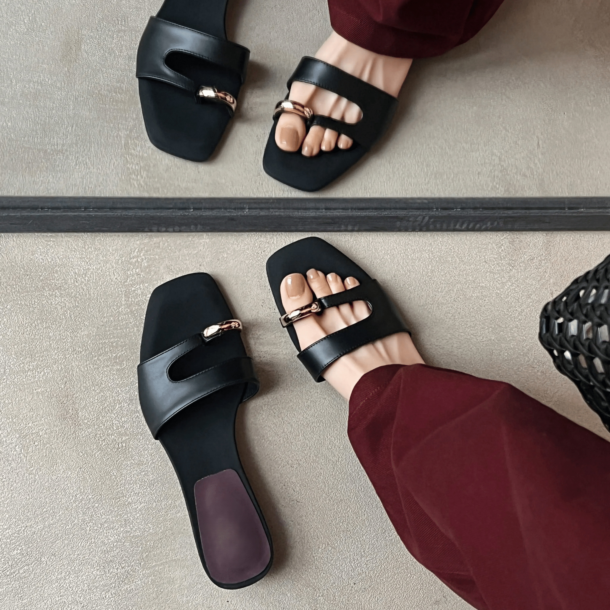 Low Heel Slides for Women | Riley