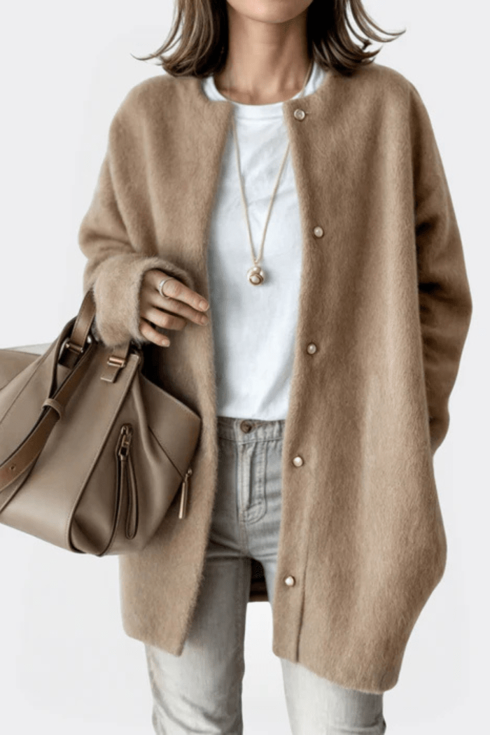 Open-Front Cardigan Relaxed Fit for Women | Elina