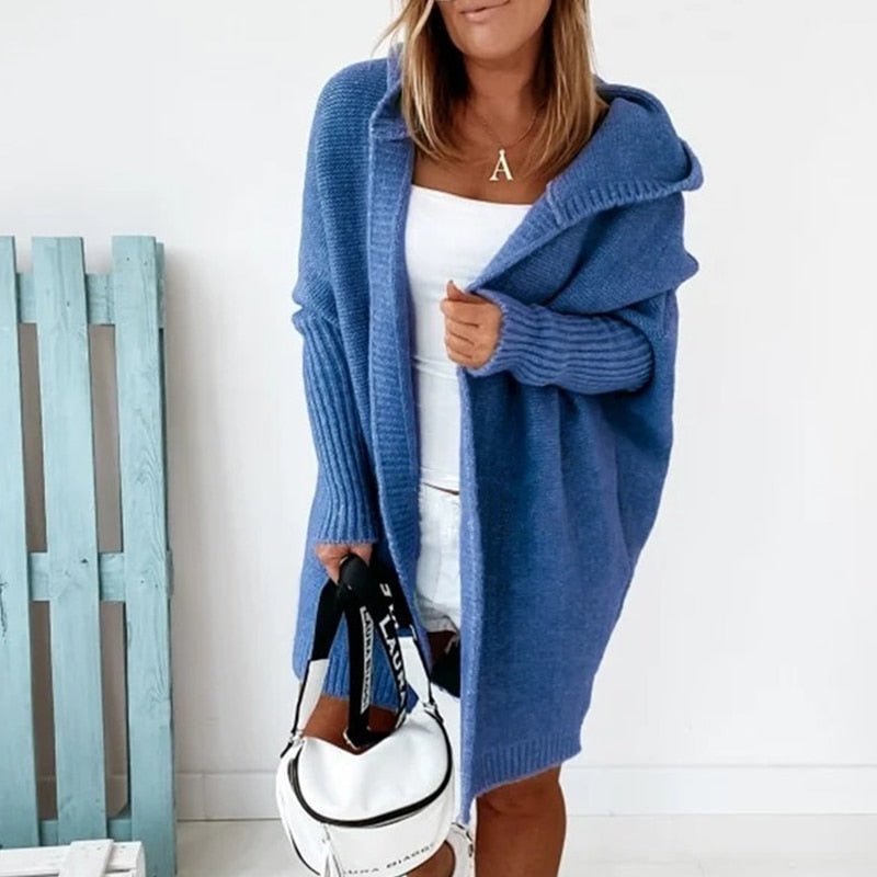 Oversized Cardigan Knit Style for Women | Maxine Blue
