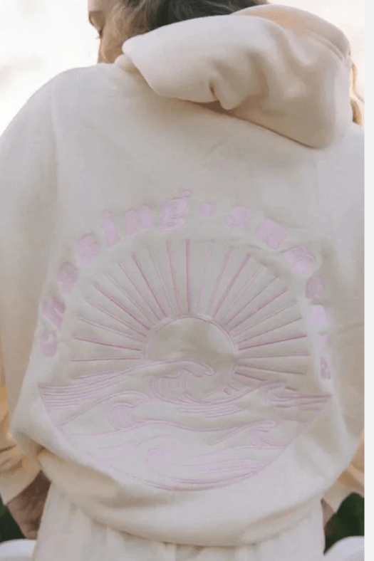 Oversized Hoodie Casual Style for Women | Sorelle Cream Sunset