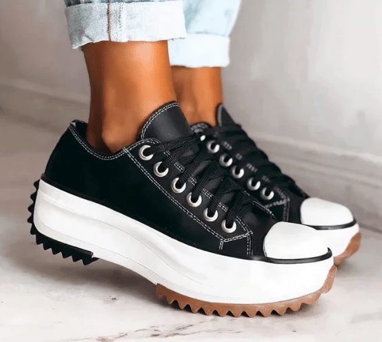 Platform Sneakers for Women | Virell Black