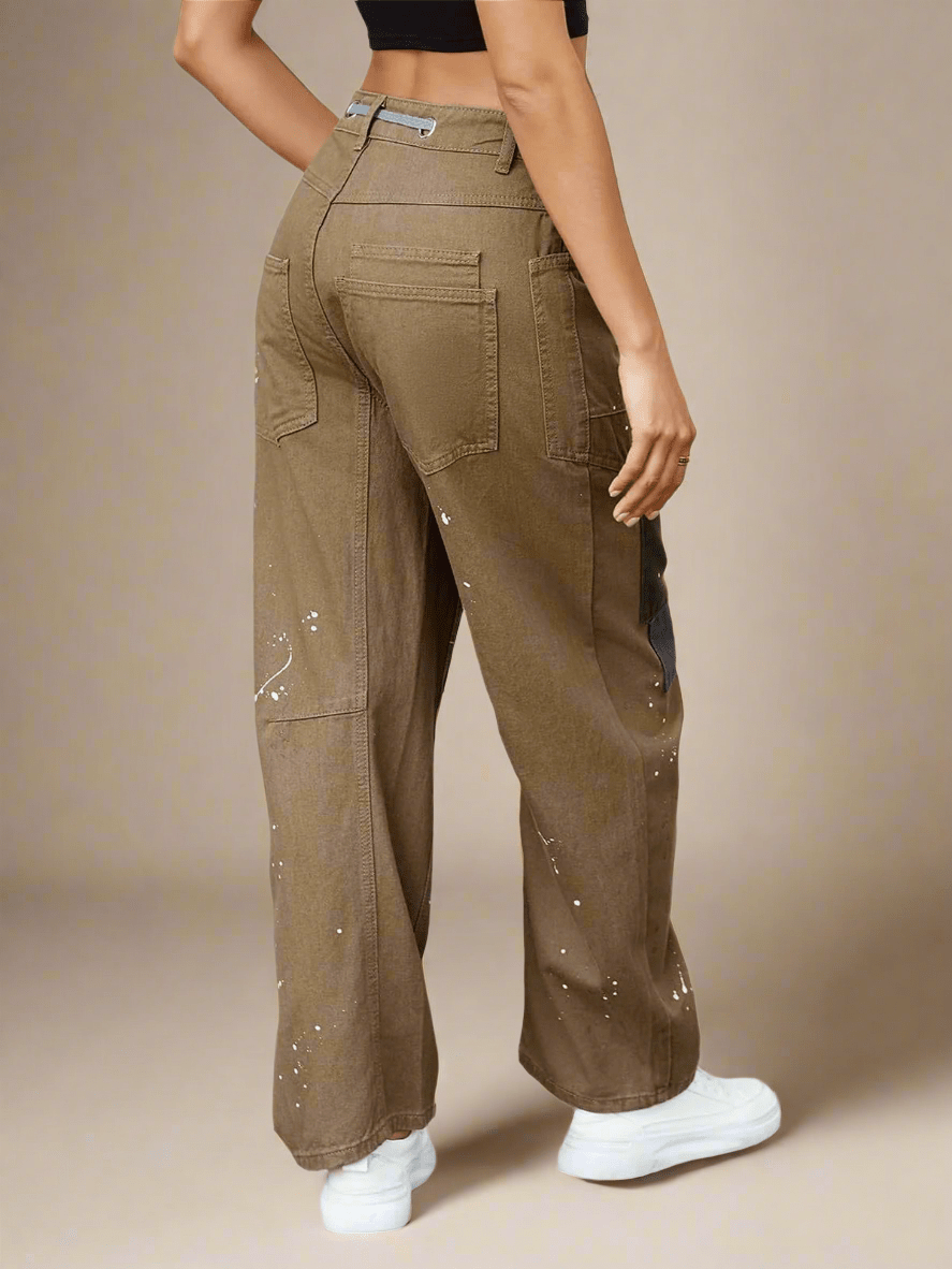 Relaxed Denim Pants with Adjustable Drawcord for Women | Thea