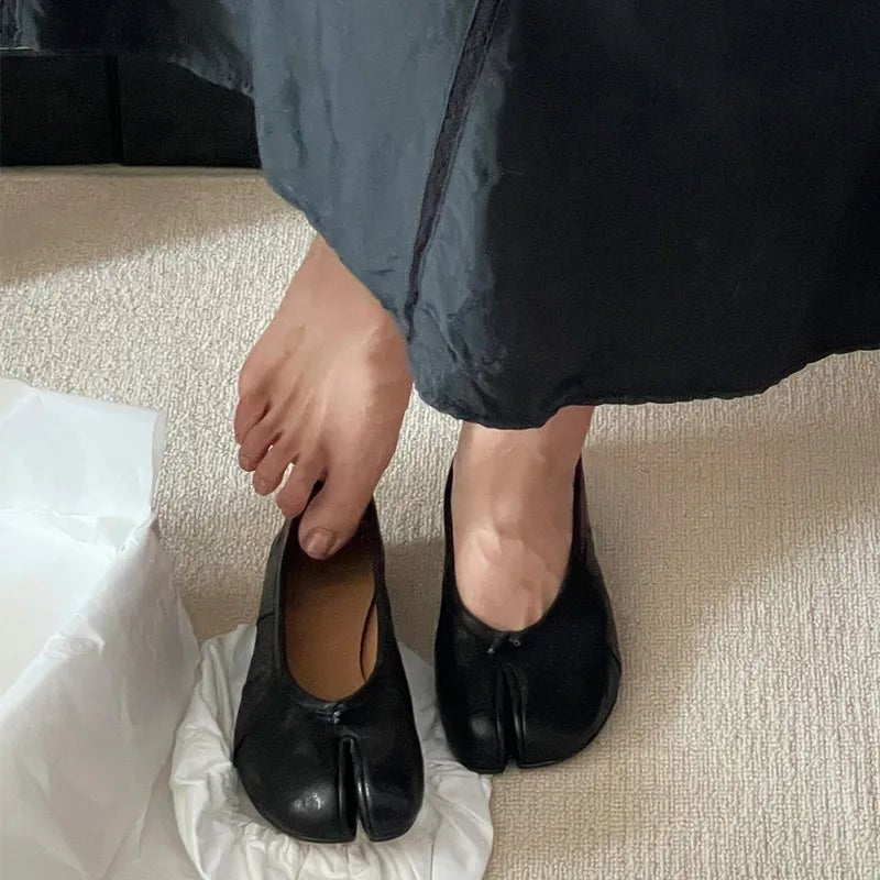 Split Toe Ballet Flats for Women | Zylara