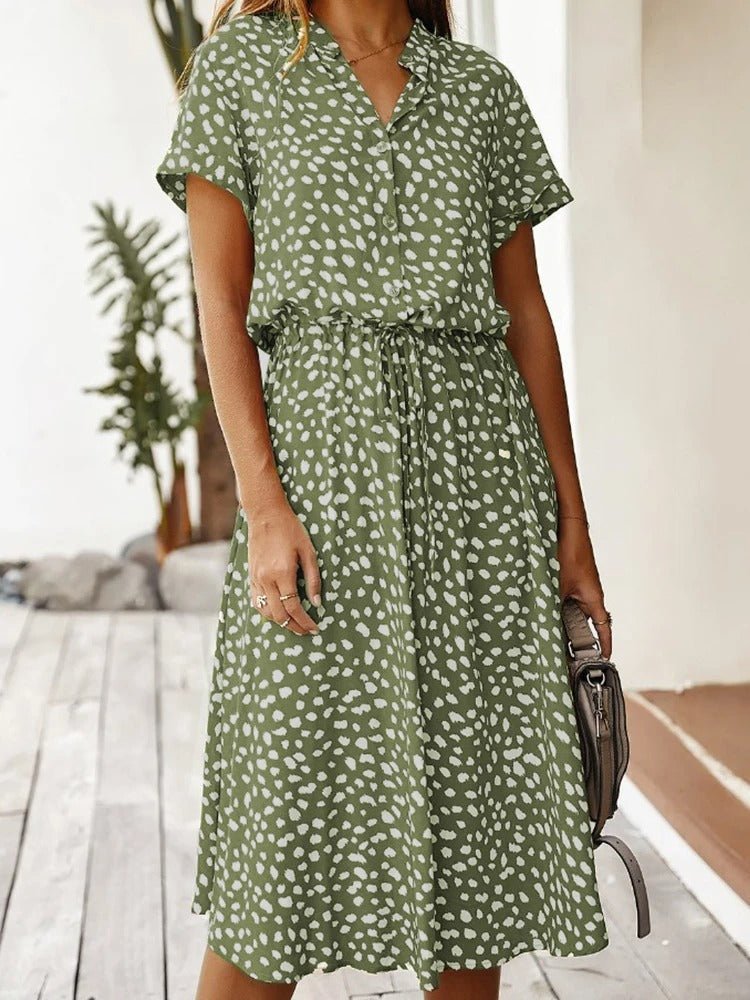 Summer Midi Dress with Print for Women | Samantha