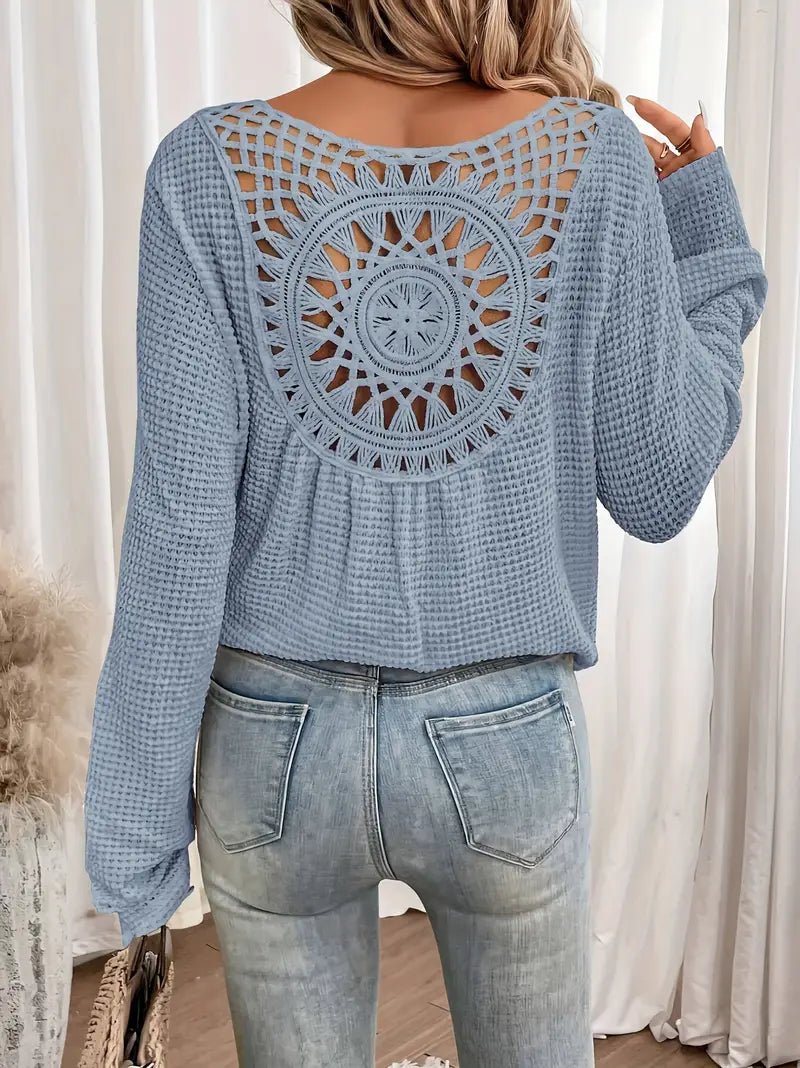 V-Neck Sweater Elegant Fit for Women | Siena Sky blue